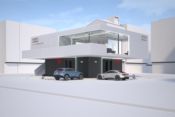 Audi przetestuje koncepcję centrum szybkiego ładowania